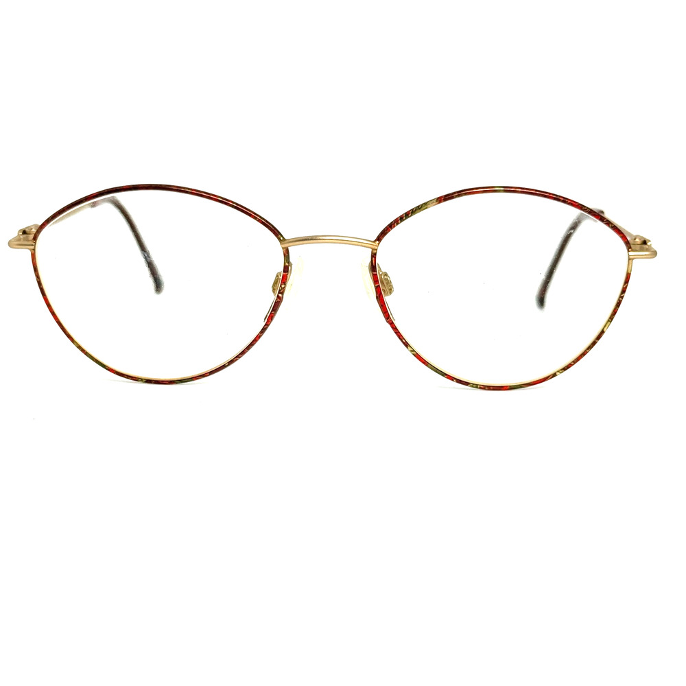 Silhouette M 6259 735 6065 Red Gold Eyeglasses Frames 56-18 135 Austria H20142